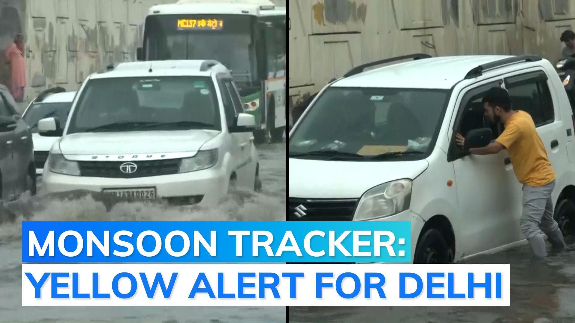 Rain lashes Delhi for second consecutive day, IMD issues yellow alert