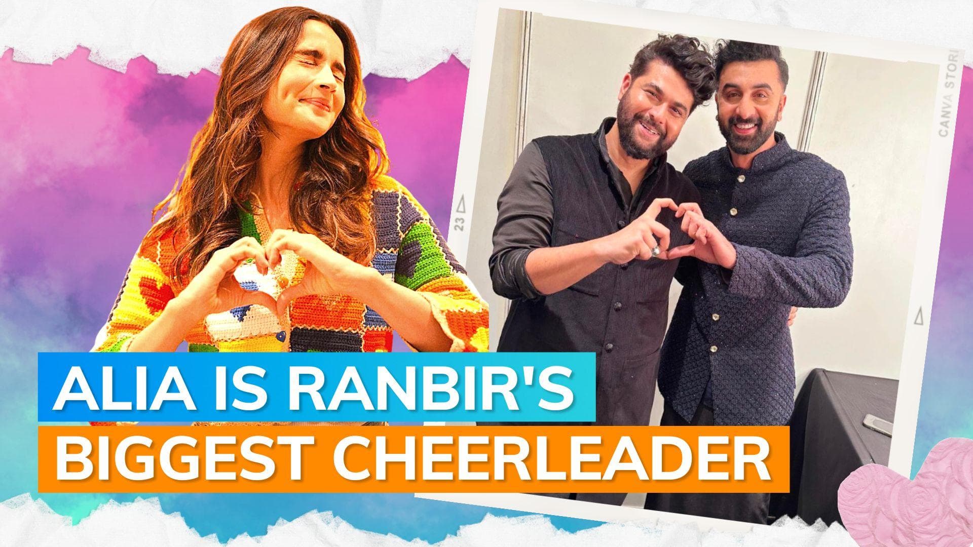 Alia Bhatt can't stop gushing over Ranbir Kapoor's ramp walk; later receives him at Mumbai airport