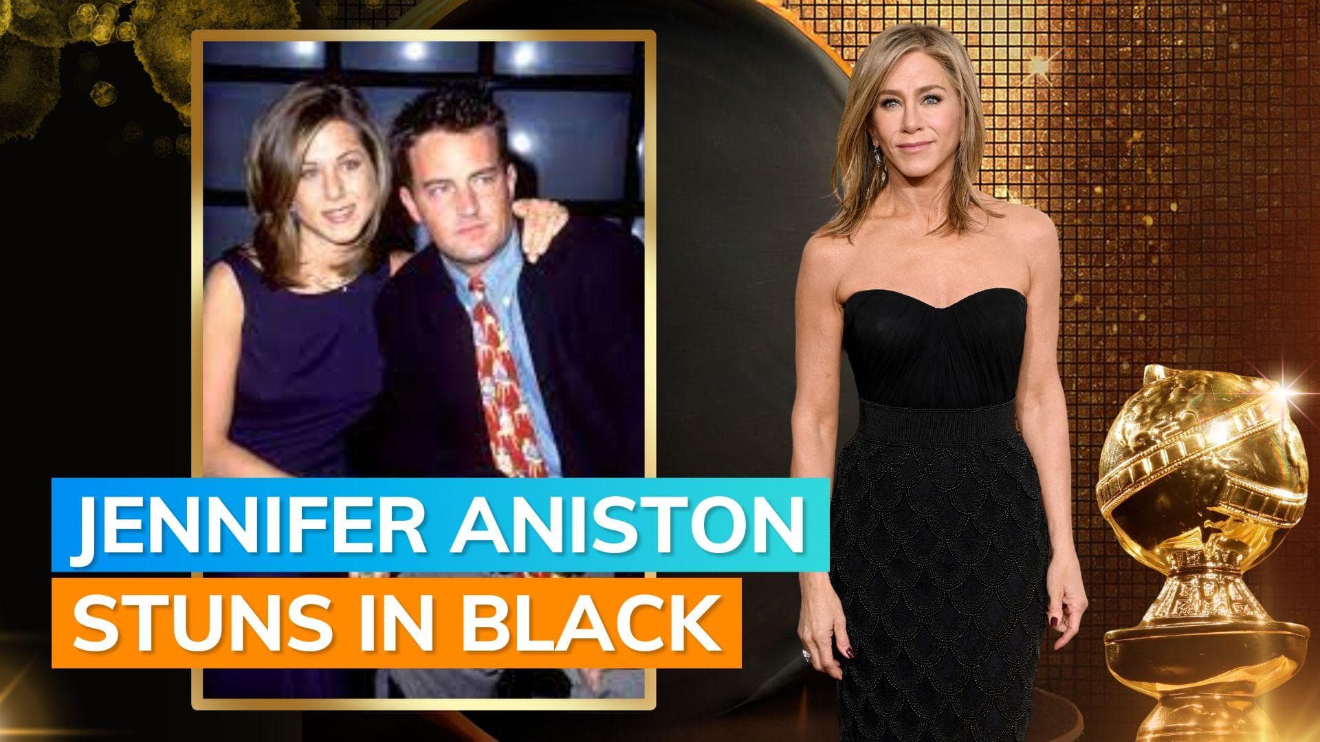 Golden Globes 2024: Jennifer Aniston wears black for first public appearance after Matthew Perry's death