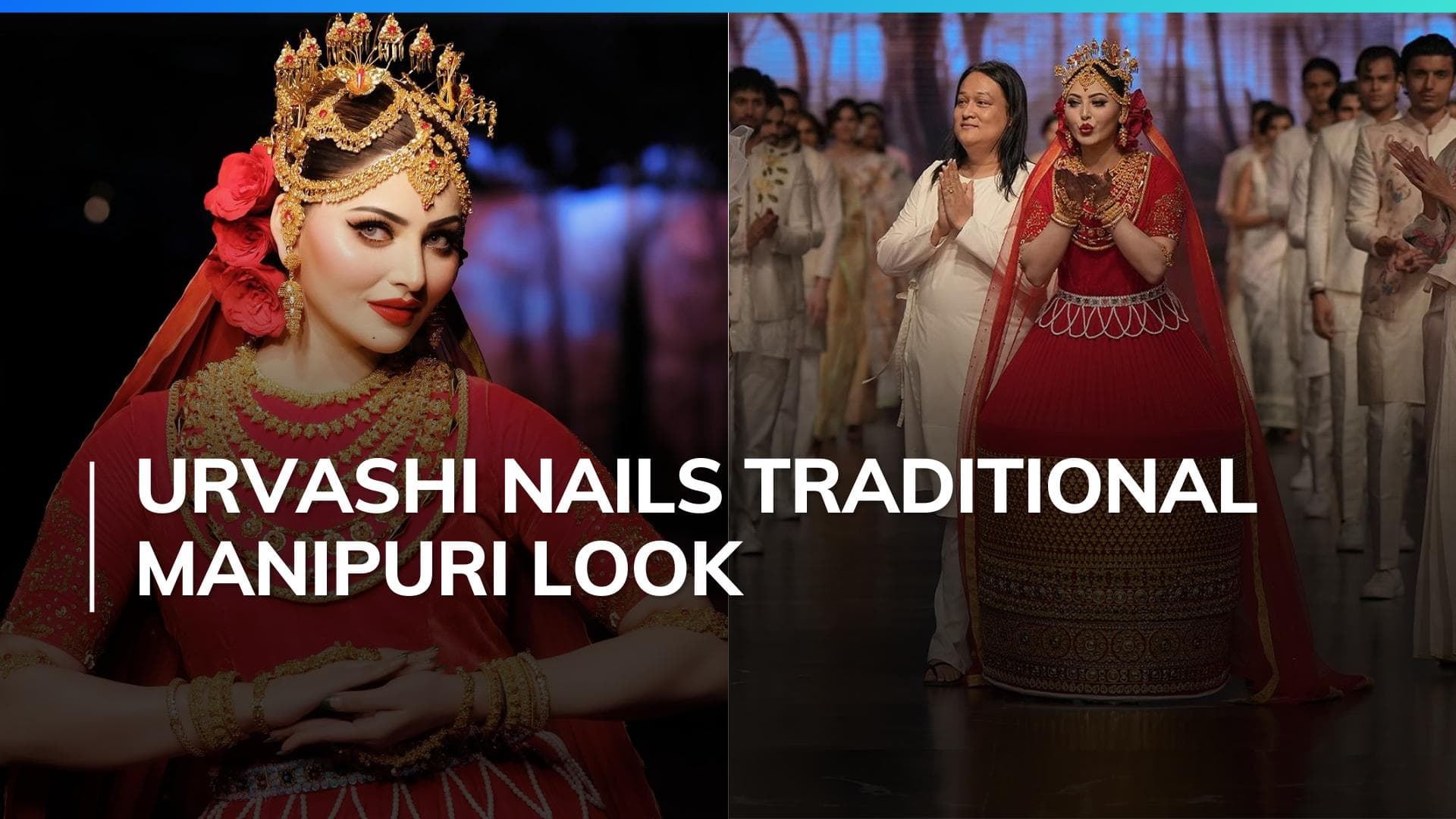 Urvashi Rautela wears 24K real gold Manipuri Potloi dress as she takes over the ramp. Seen yet?