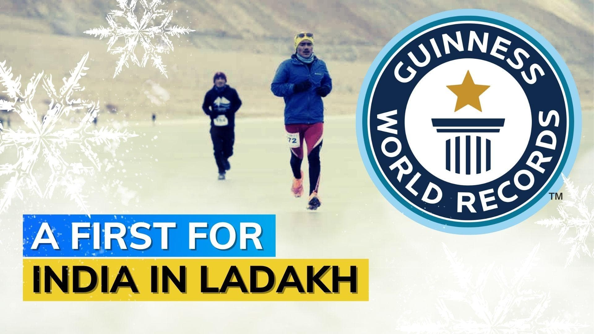 Ladakh sets Guinness world record for world's highest frozen lake half-marathon
