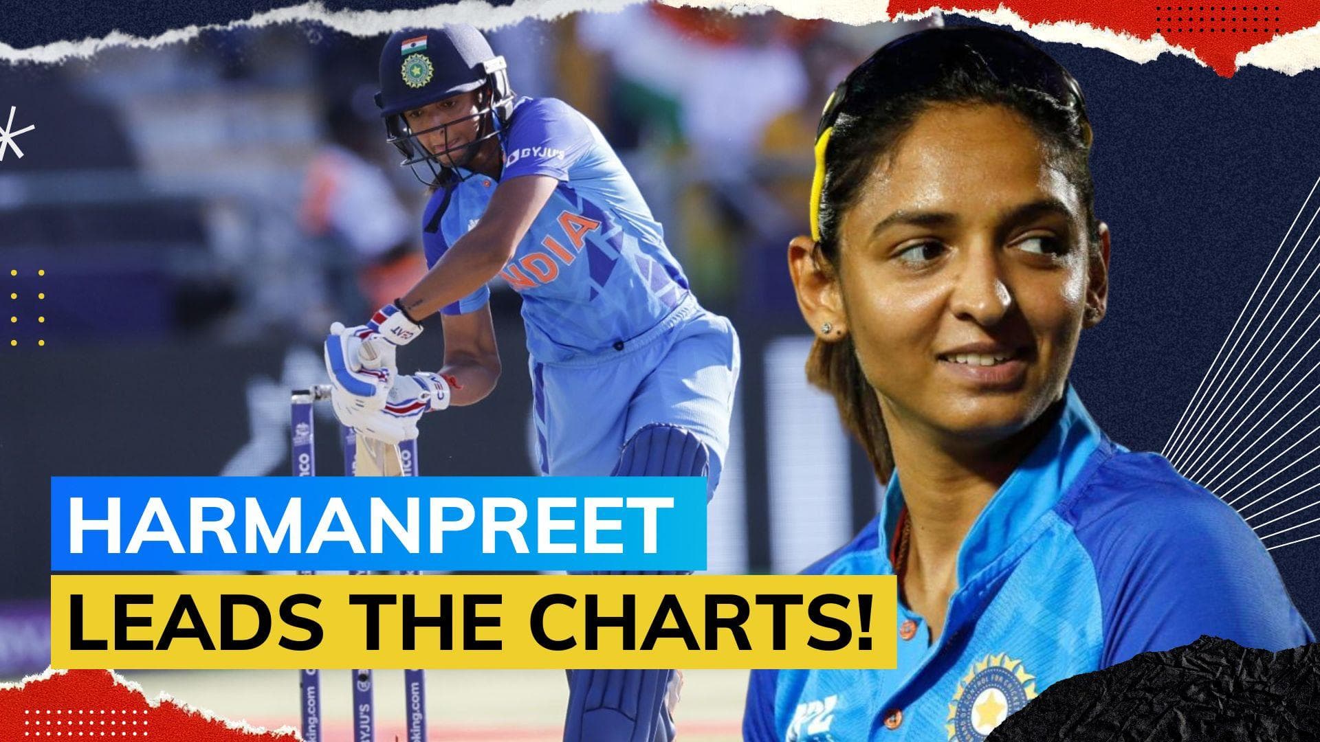 Women's T20 World Cup: Harmanpreet Kaur in a league of her own, ahead of even Rohit & Kohli