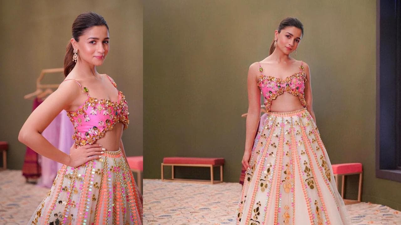 Alia Bhatt ने यूनिक ब्लाउज के संग पहना मिरर वर्क का खूबसूरत लहंगा, कीमत जानकर उड़ जाएंगे होश!