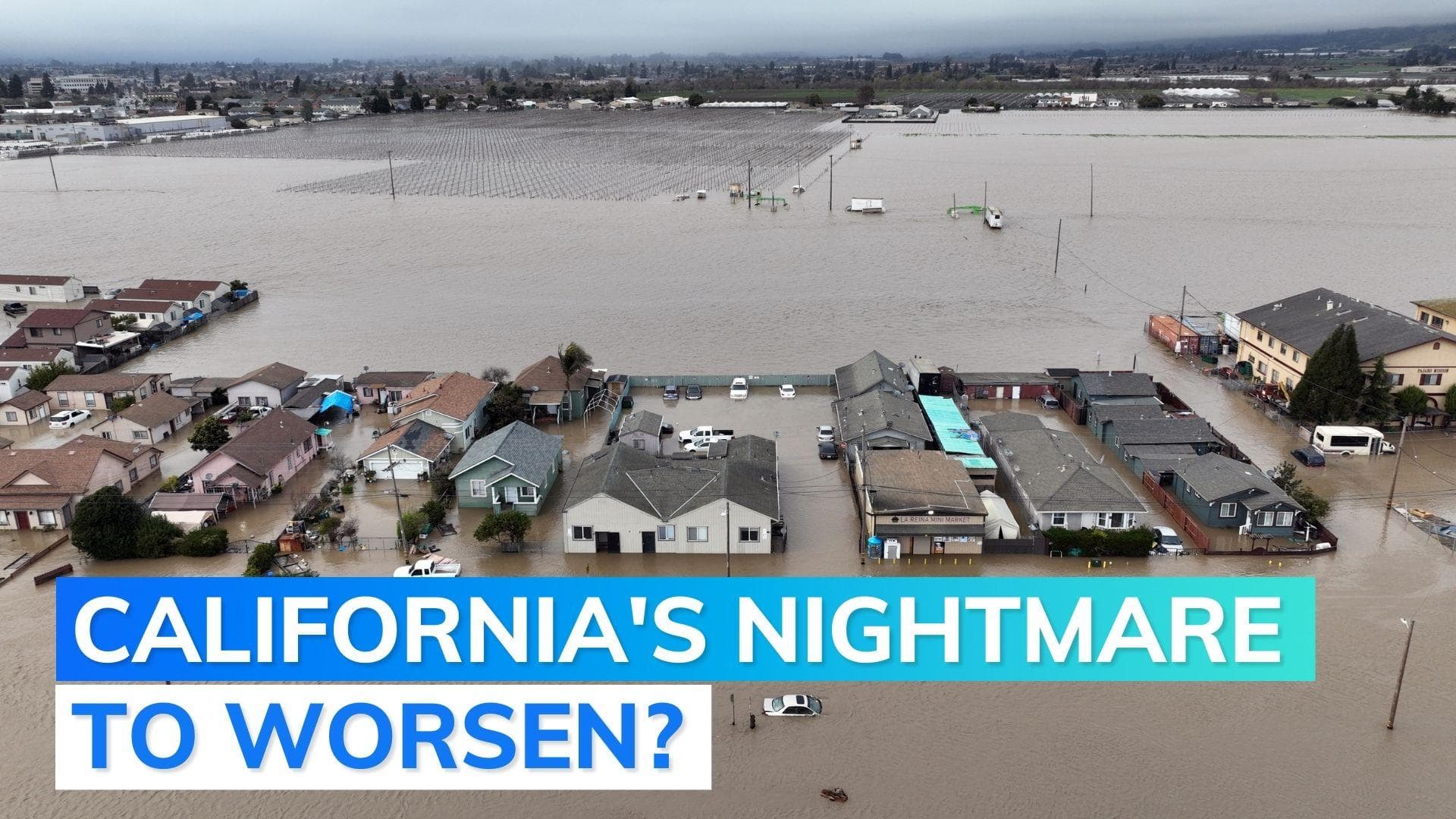 USA: fresh storm threatens to worsen flooding in California even as 'atmospheric river' moves eastward