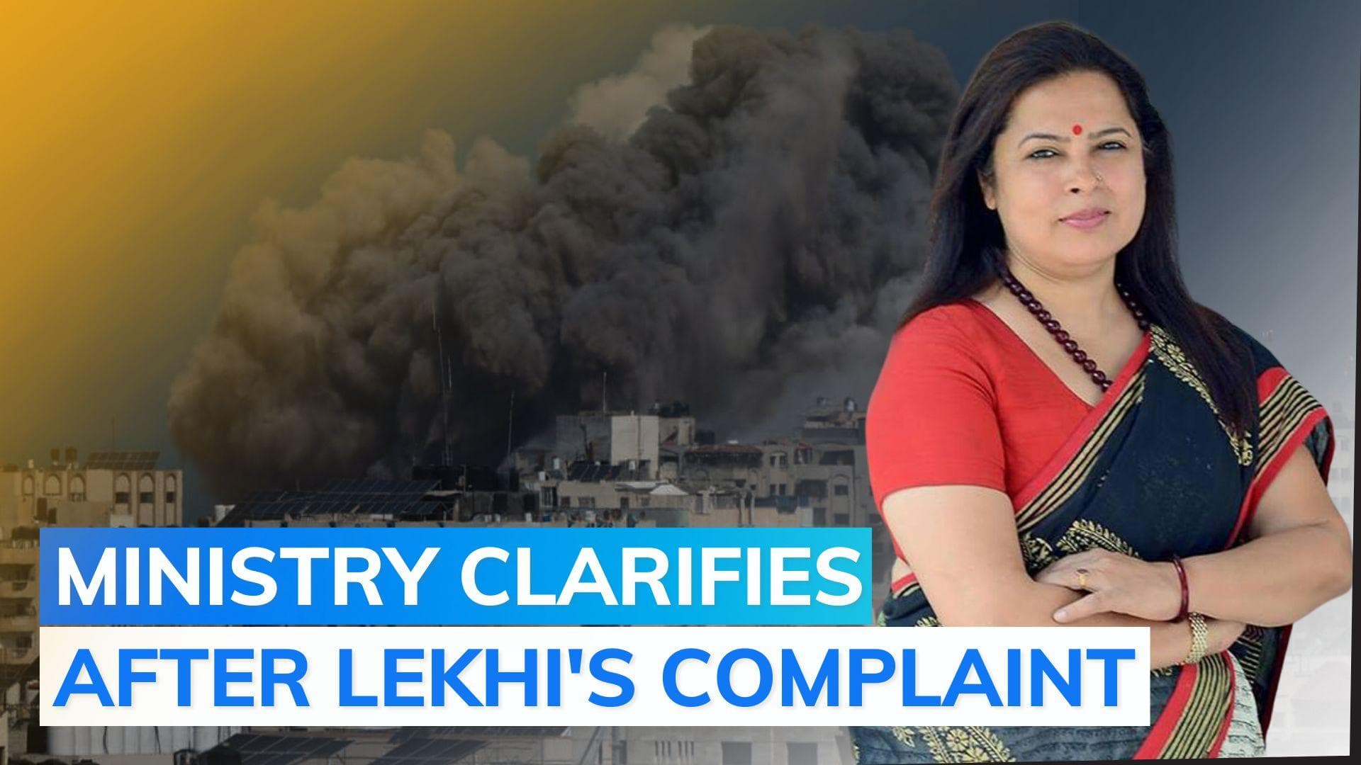 'Needs technical correction': foreign ministry after Meenakshi Lekhi denies answering Hamas question