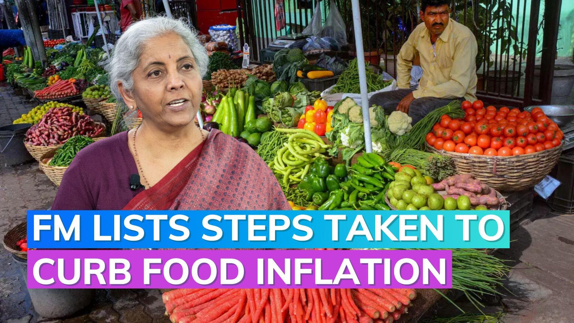 Food inflation: Nirmala Sitharaman lists efforts to contain inflation in no-confidence motion speech
