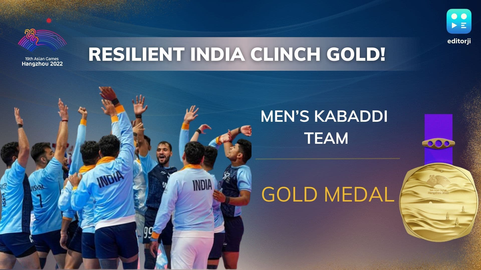 Asian Games 2023: भारत ने कबड्डी में जीता गोल्ड, विवादित मैच में ईरान को हराया