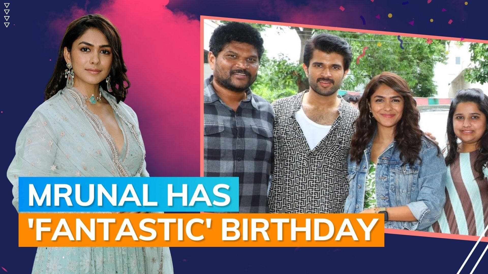 Mrunal Thakur celebrates birthday on sets of VD13 with Vijay Deverakonda and others; see pic