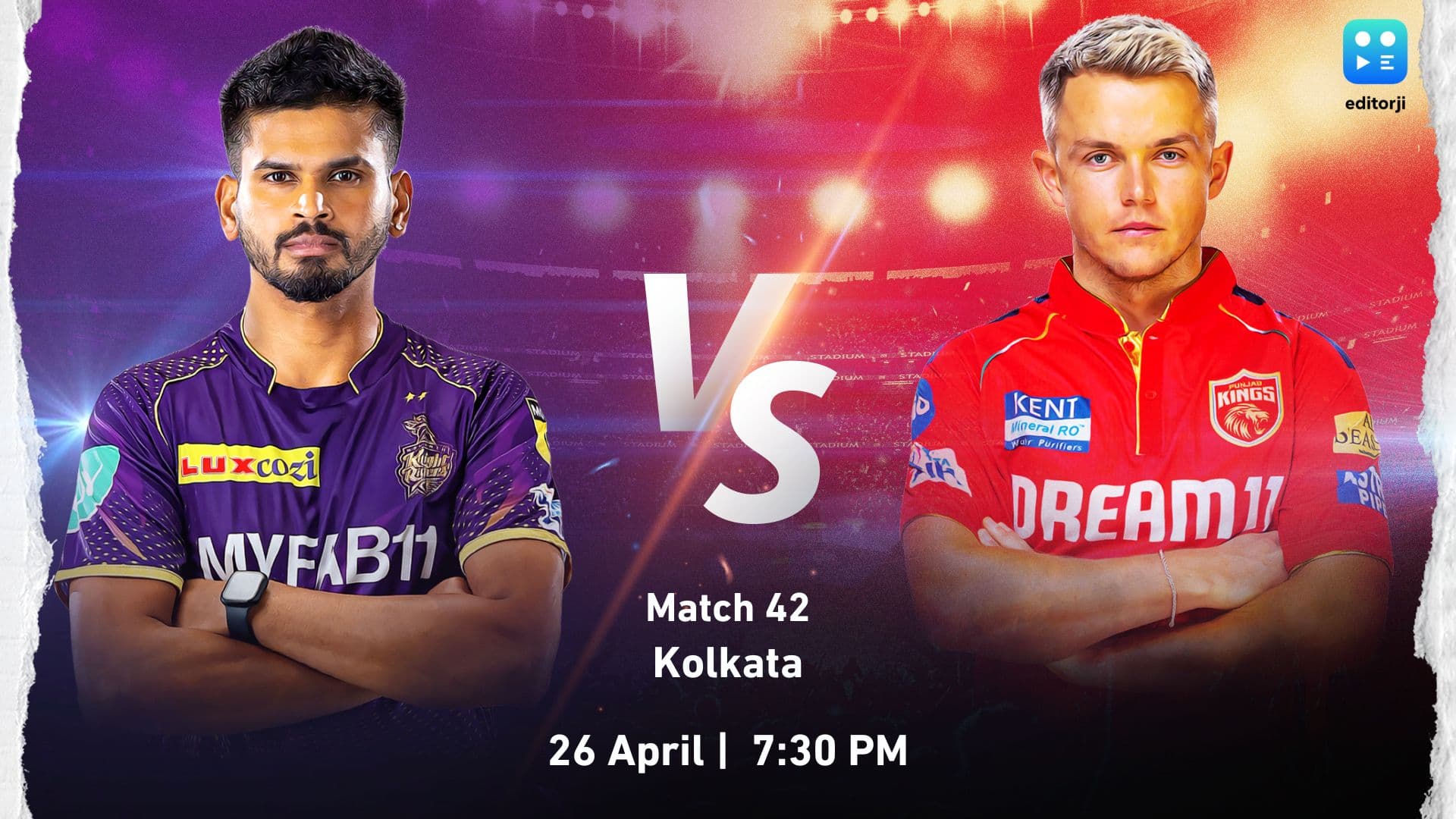 KKR vs PBKS IPL 2024: Punjab Kings win toss; 1 change for each team