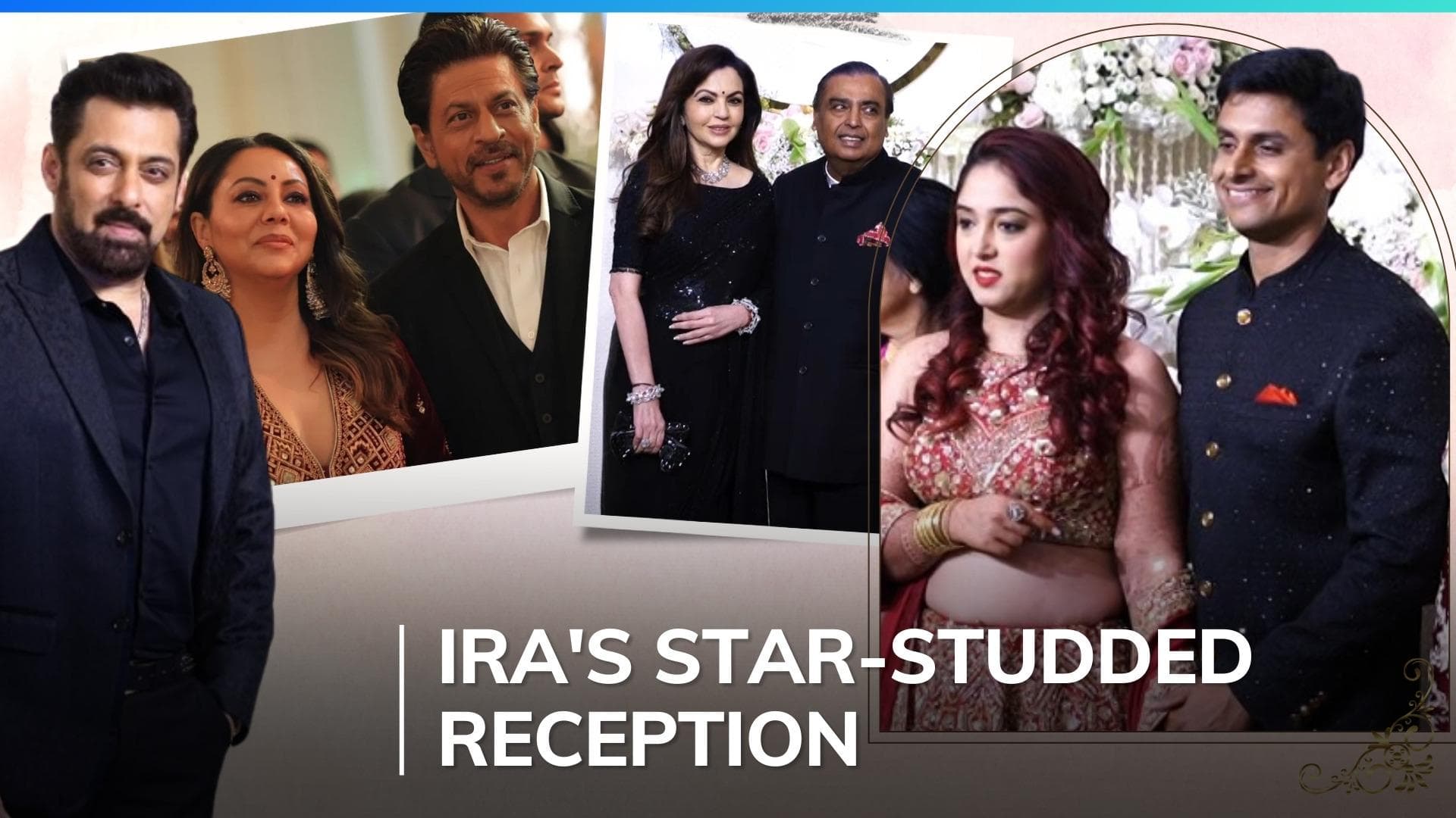 Ira Khan, Nupur Shikhare's wedding reception: SRK, Salman Khan twin in black, leave fans stunned