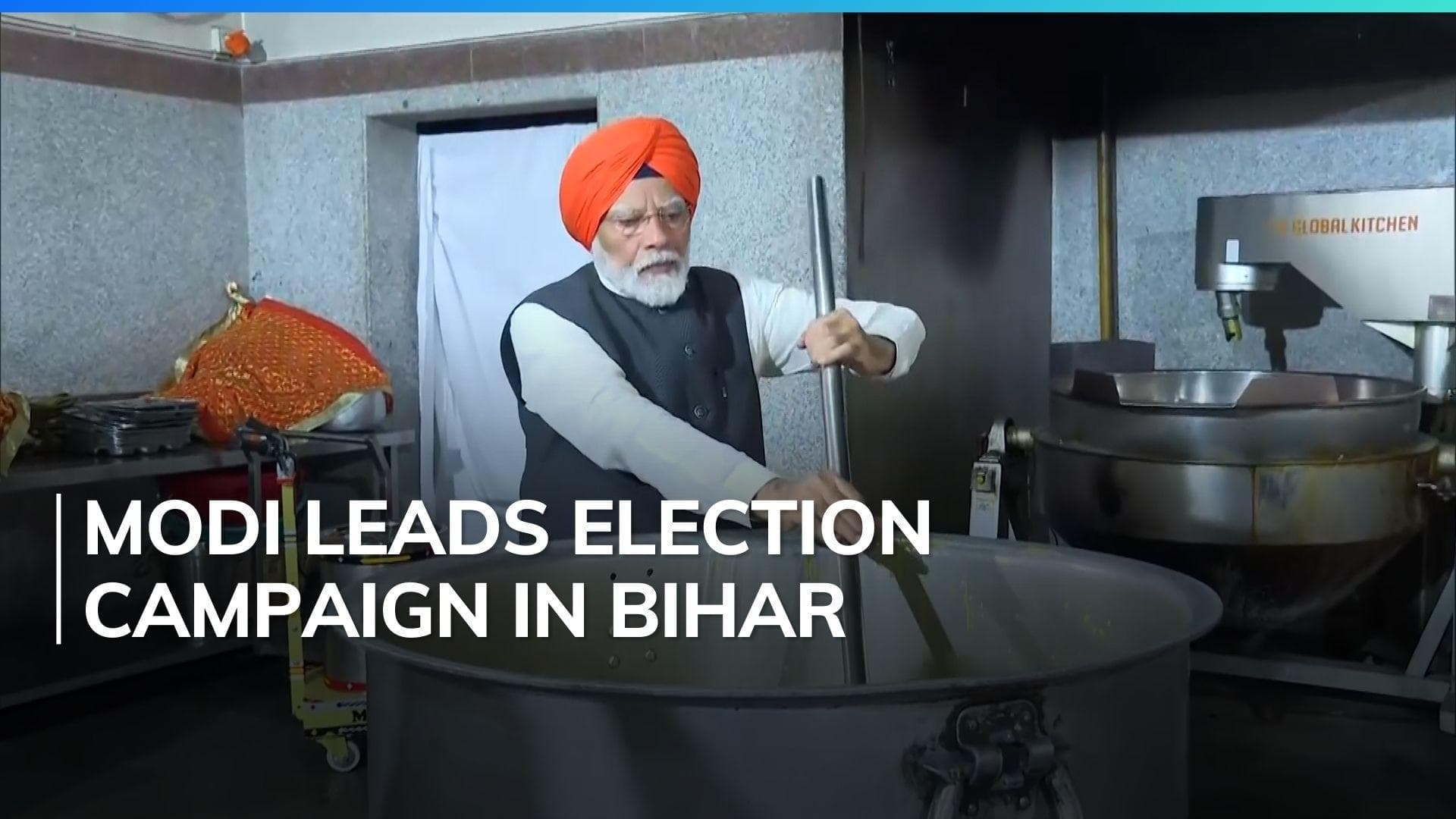 PM Modi serves langar at Gurudwara Patna Sahib