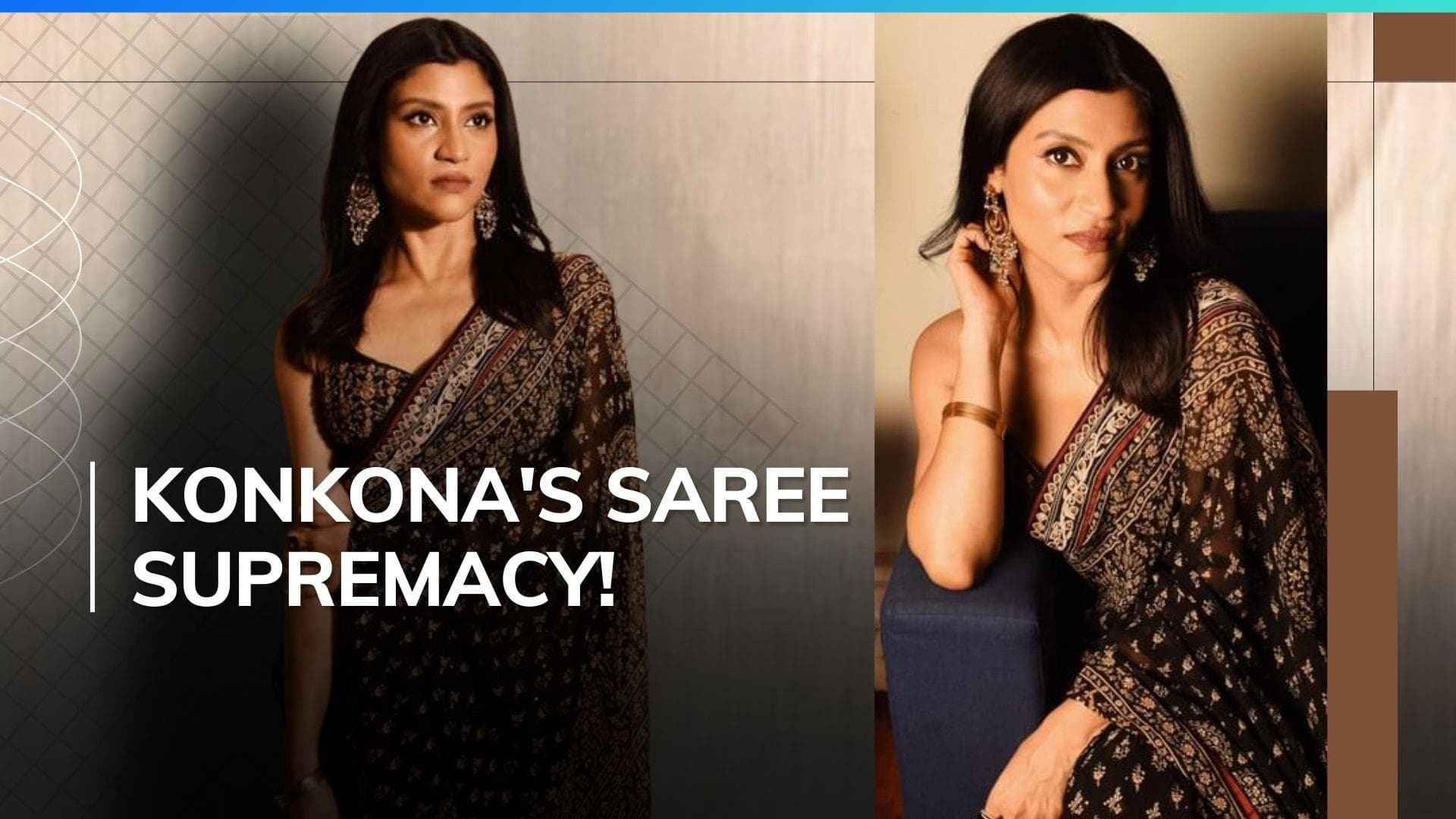 Konkona Sen Sharma looks like an epitome of grace in this Ritu Kumar saree | Watch 