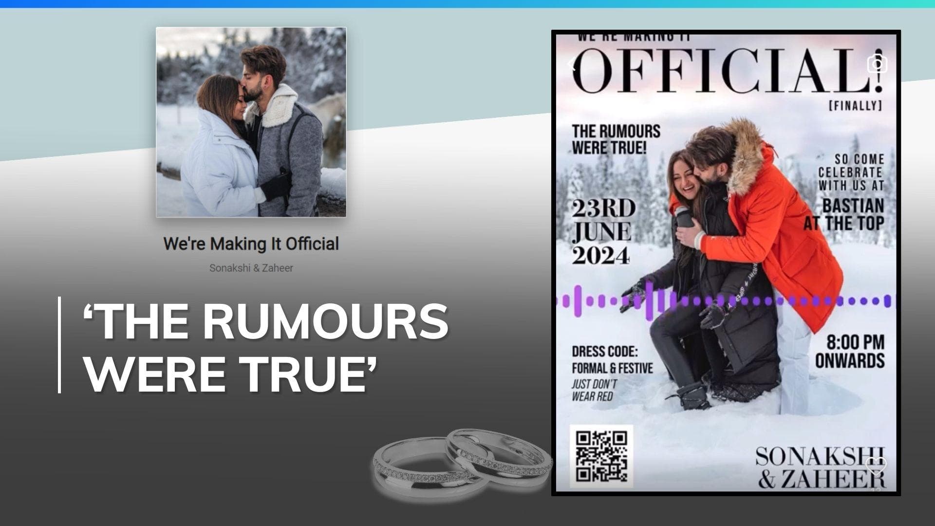 Sonakshi Sinha and Zaheer Iqbal's wedding invite leaked; confirms 7-year relationship