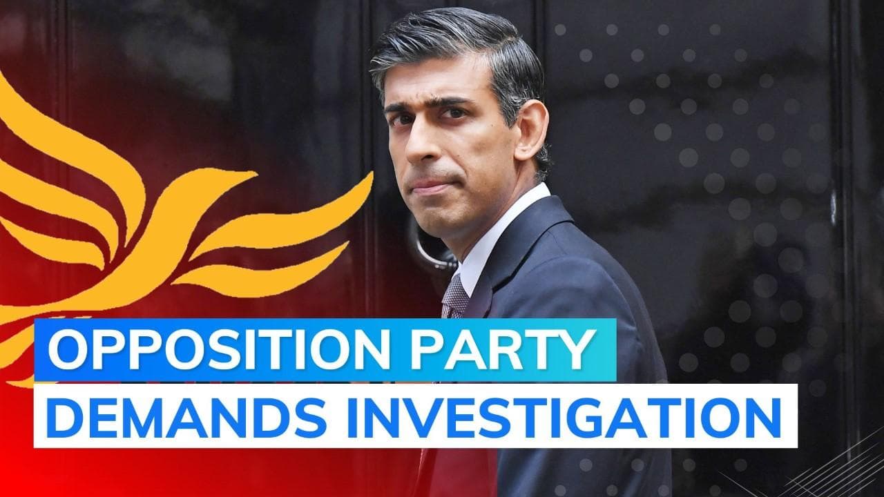 One of Rishi Sunak's first decisions as UK PM under fire; Opposition party seeks Cabinet Office probe