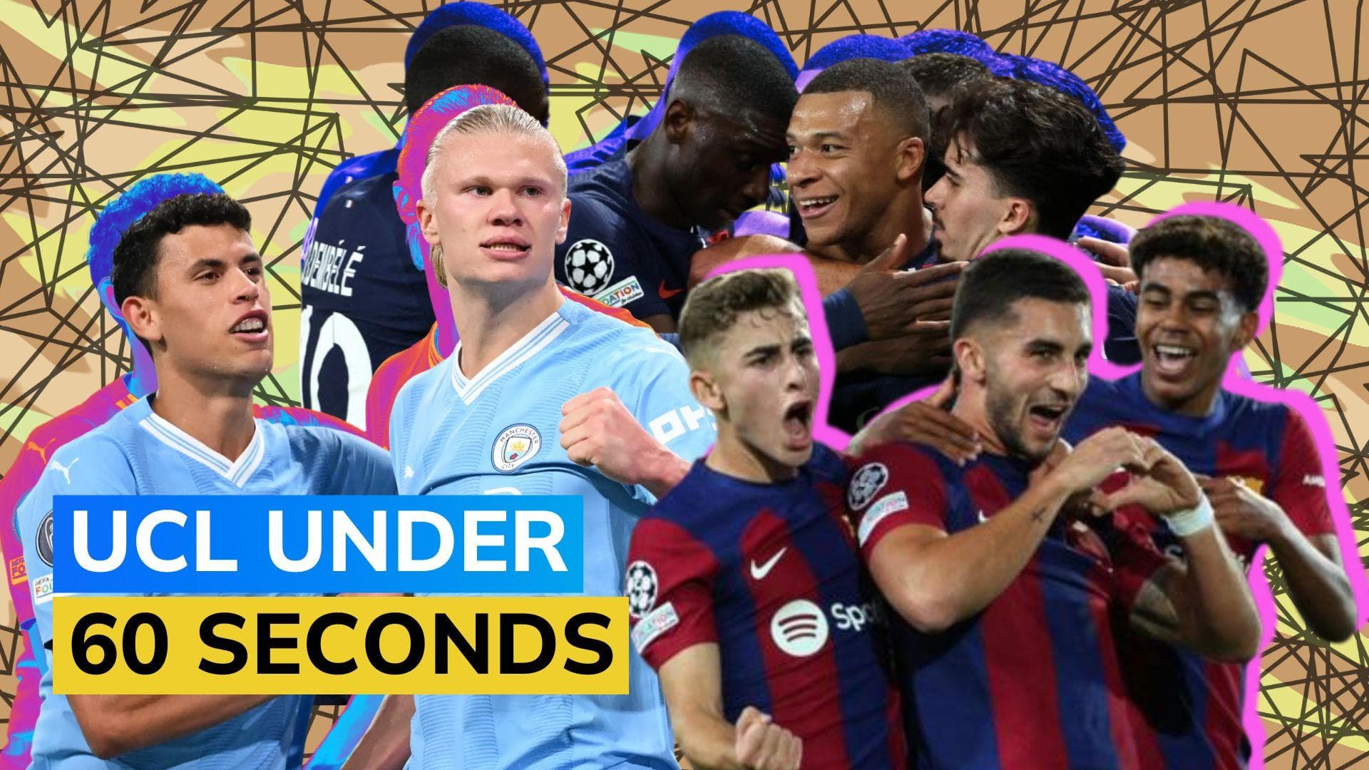 UCL round-up: Mbappe helps PSG go top, Haaland bags brace as Man City extend perfect start