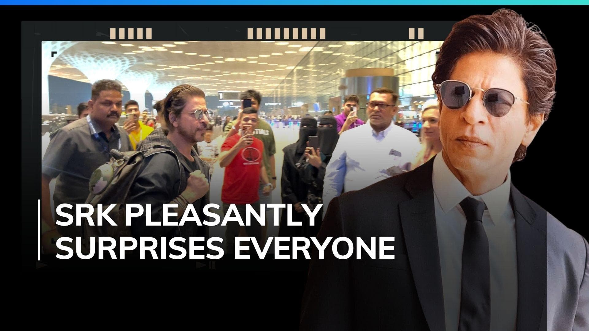 Fan kisses Shah Rukh Khan's hand at Mumbai airport | Watch