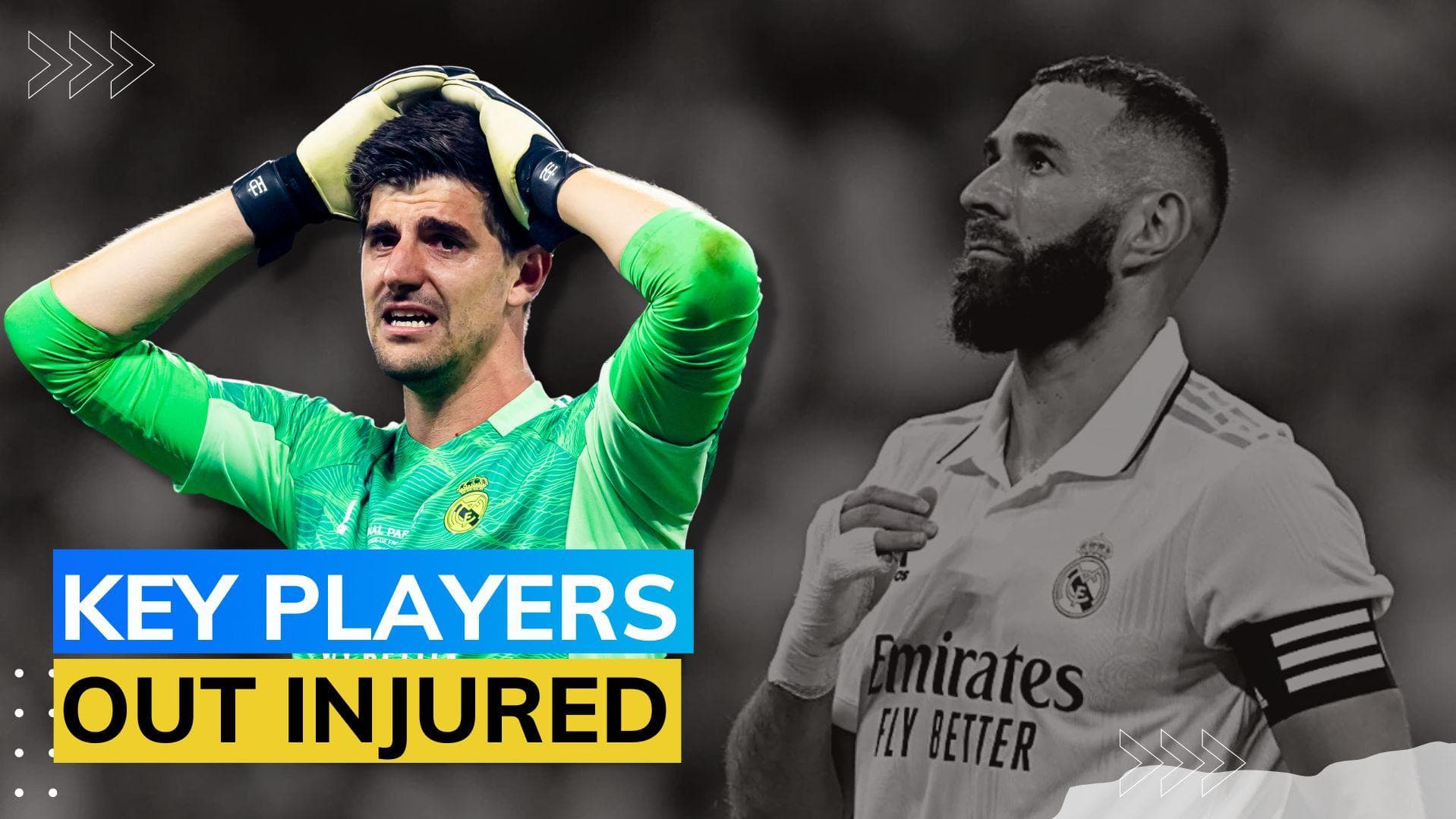 Real Madrid's Karim Benzema & Thibaut Courtois to miss Club World Cup