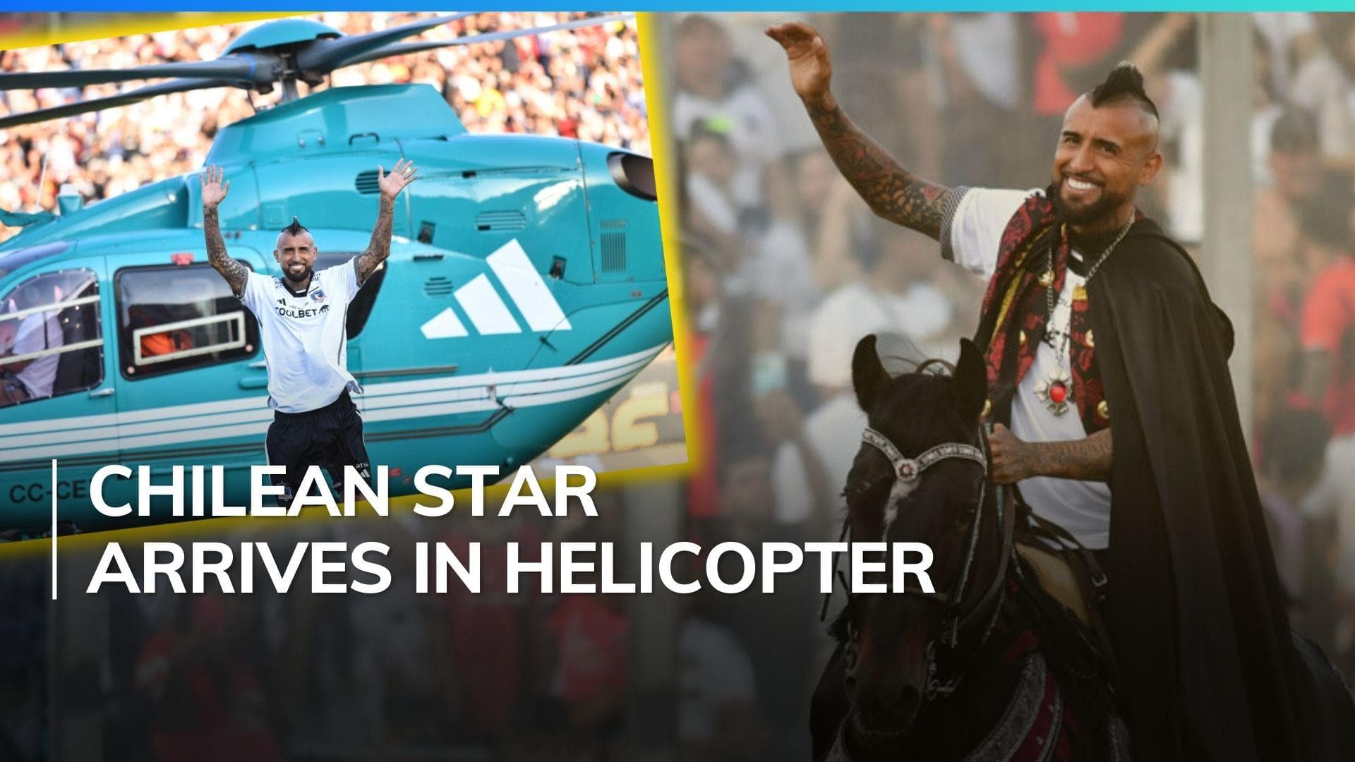 Watch Arturo Vidal's grand unveiling: A majestic return to Colo Colo sparks unprecedented fan frenzy