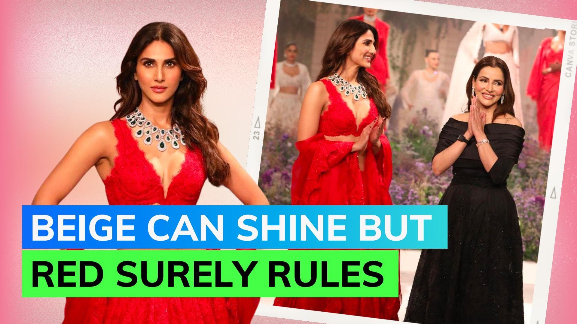 India Couture Week 2023: Vaani Kapoor leaves beige behind as she walks for Isha Jajodia