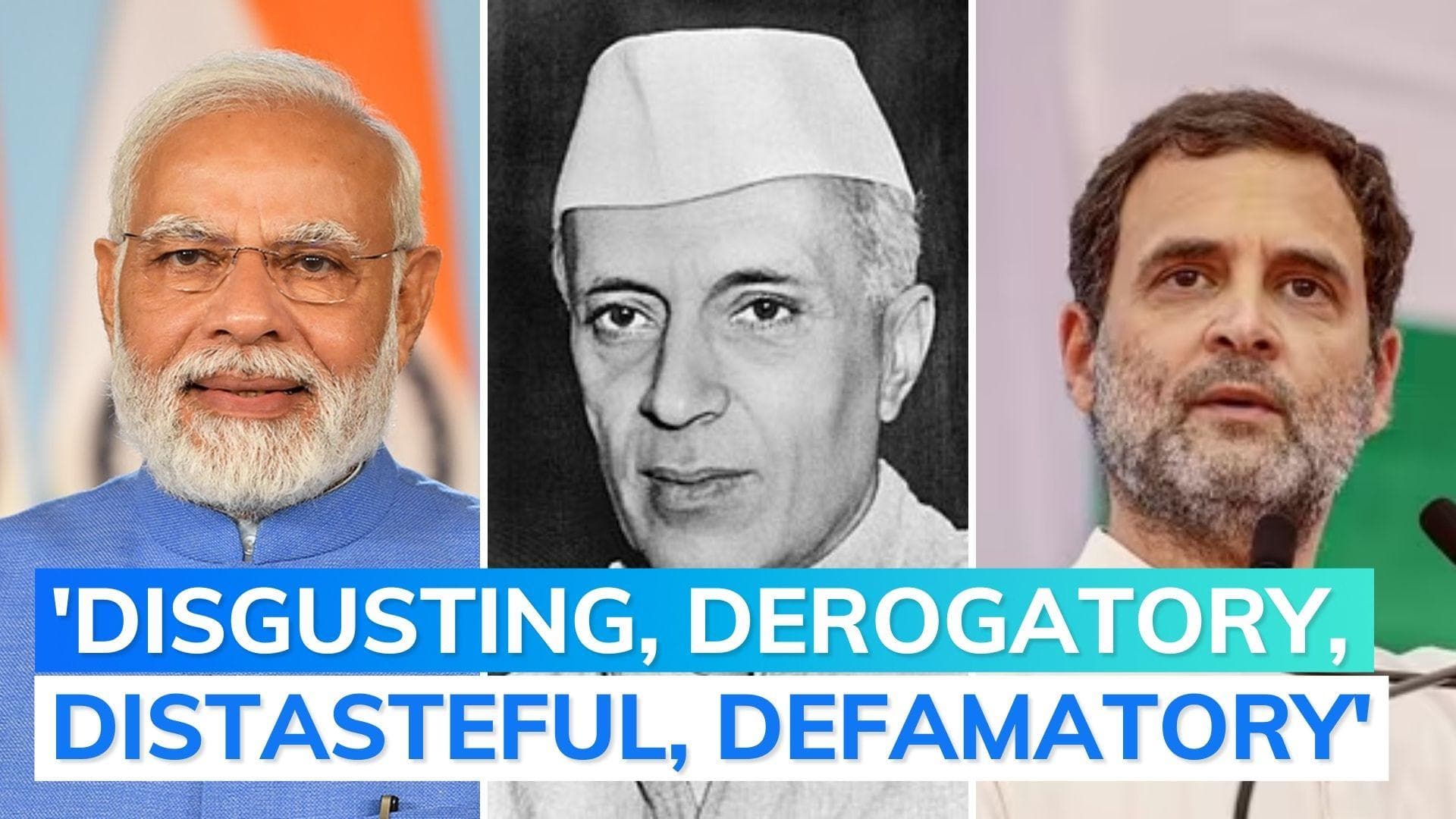 Over PM Modi's 'Nehru surname' comment, privilege motion in Parliament