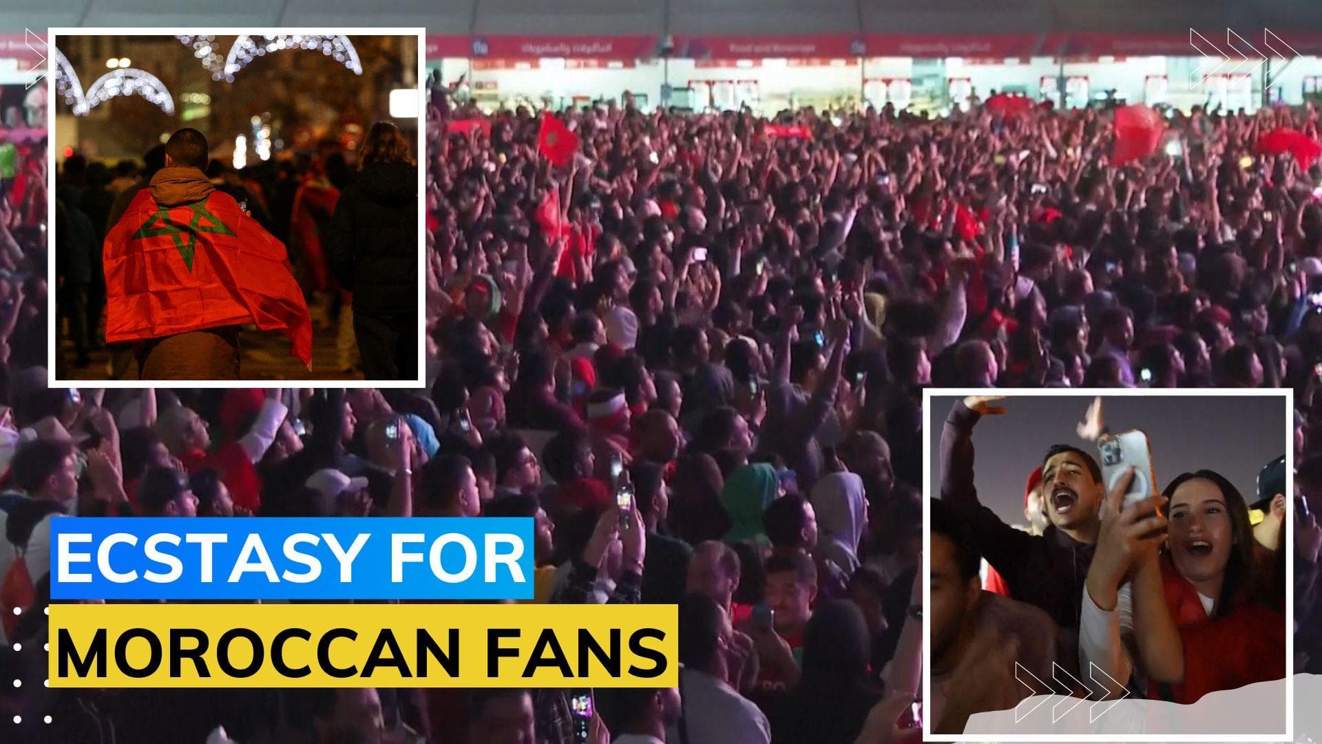 WATCH: Moroccans erupt in joy after historic World Cup win over Portugal