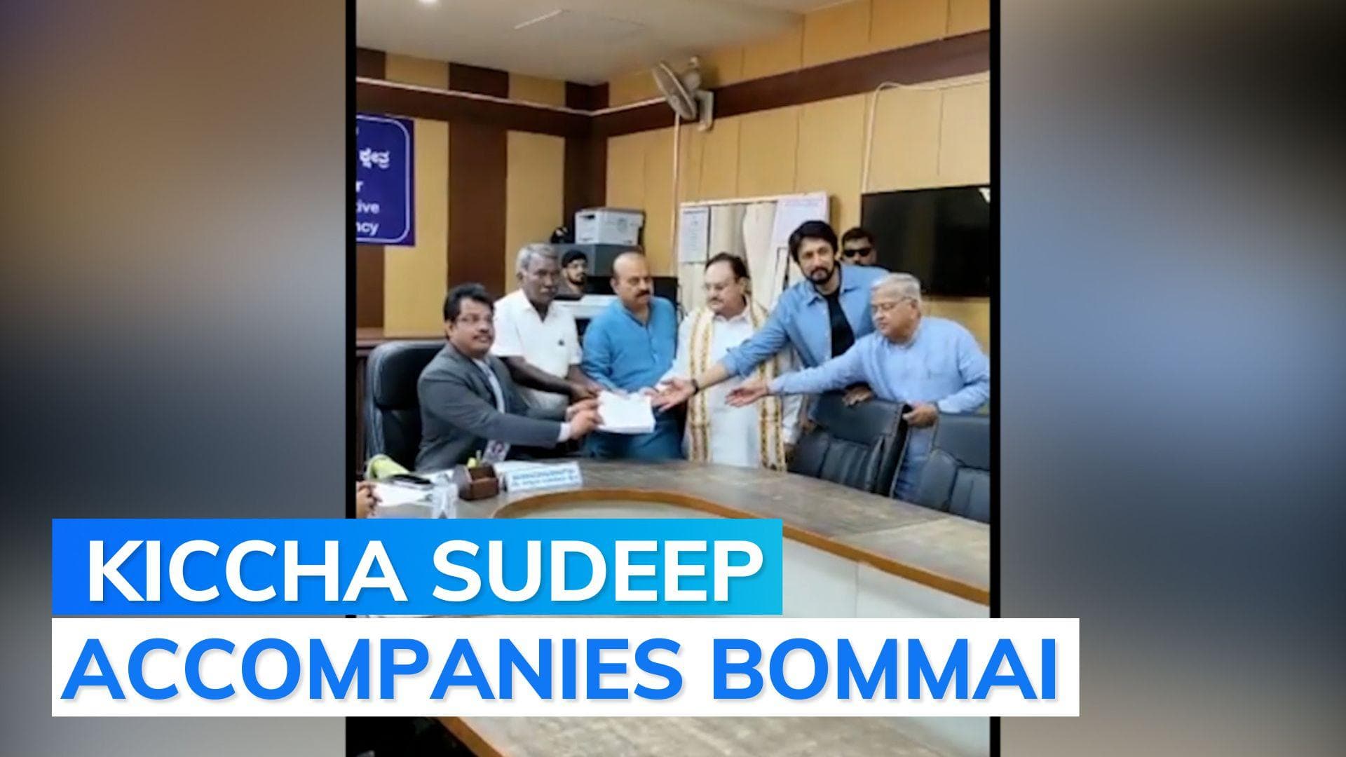 Karnataka: After massive roadshow CM Basavaraj Bommai files nomination