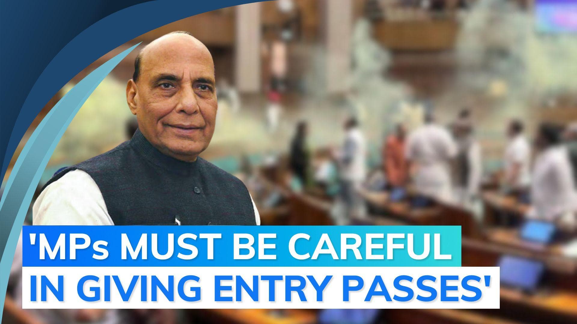 Parliament security breach | Such things happened in old building too: Rajnath