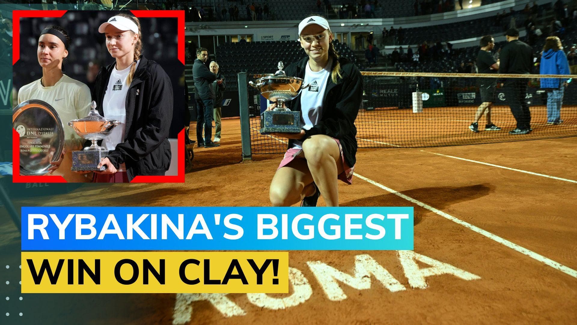 Wimbledon champion Elena Rybakina wins Italian Open