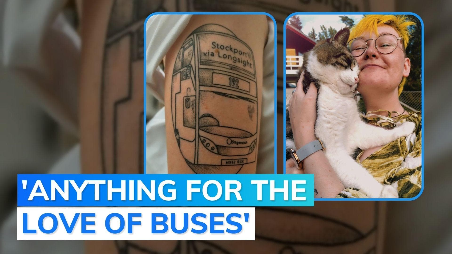 UK woman gets bus route tattooed as gratitude for this reason