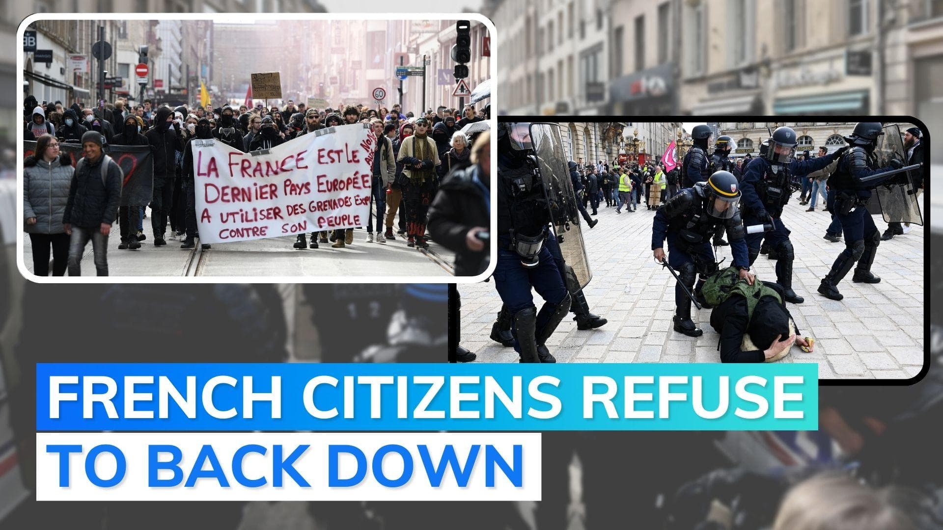 Thousands take to streets in France to protest against Macron's pension reforms