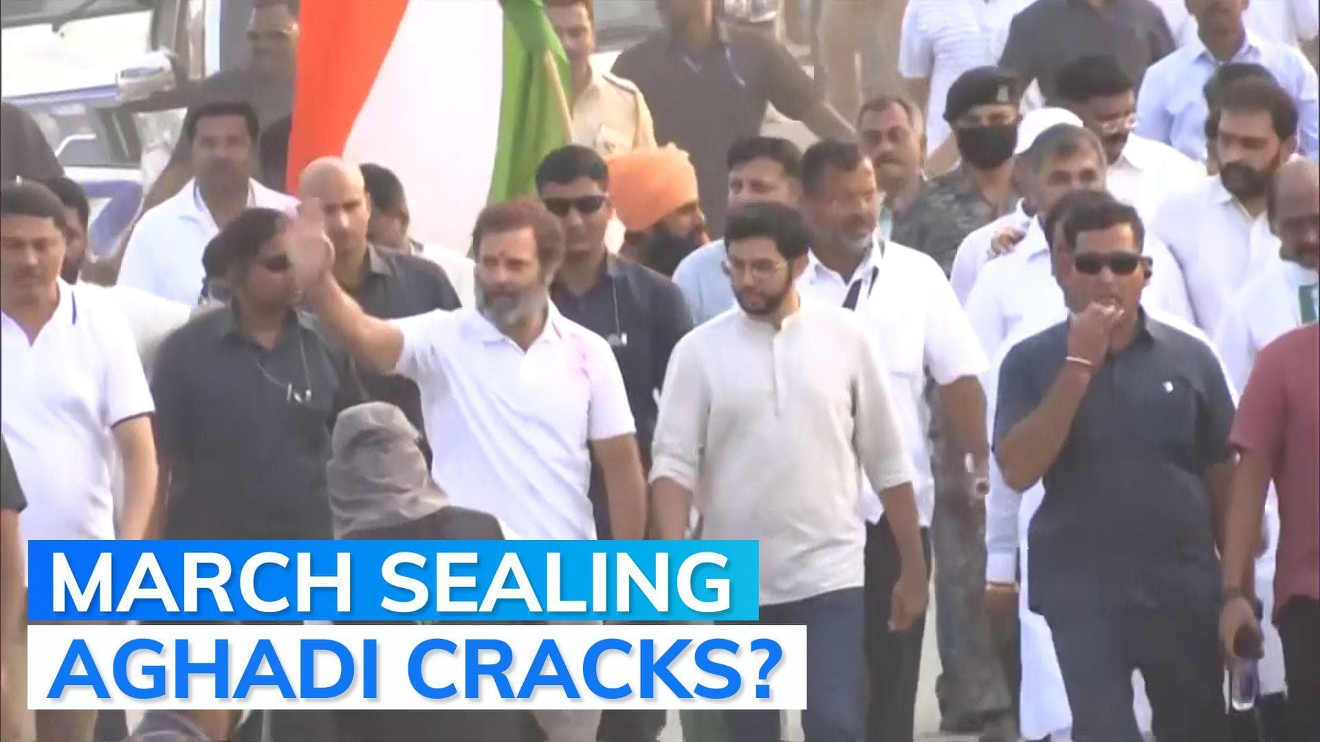 Watch: Aditya Thackeray joins Rahul Gandhi for Bharat Jodo Yatra