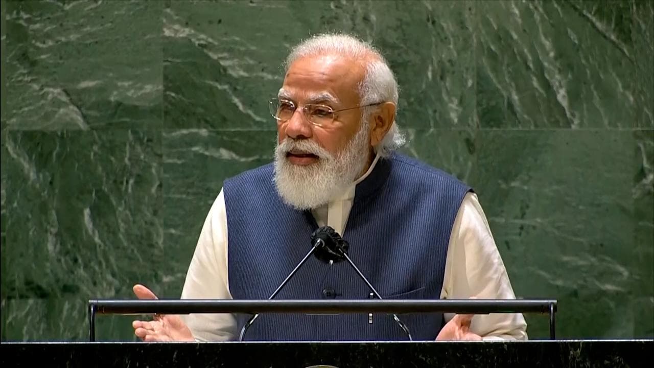 PM Modi at UNGA: Covid taught world global economy should be diversified