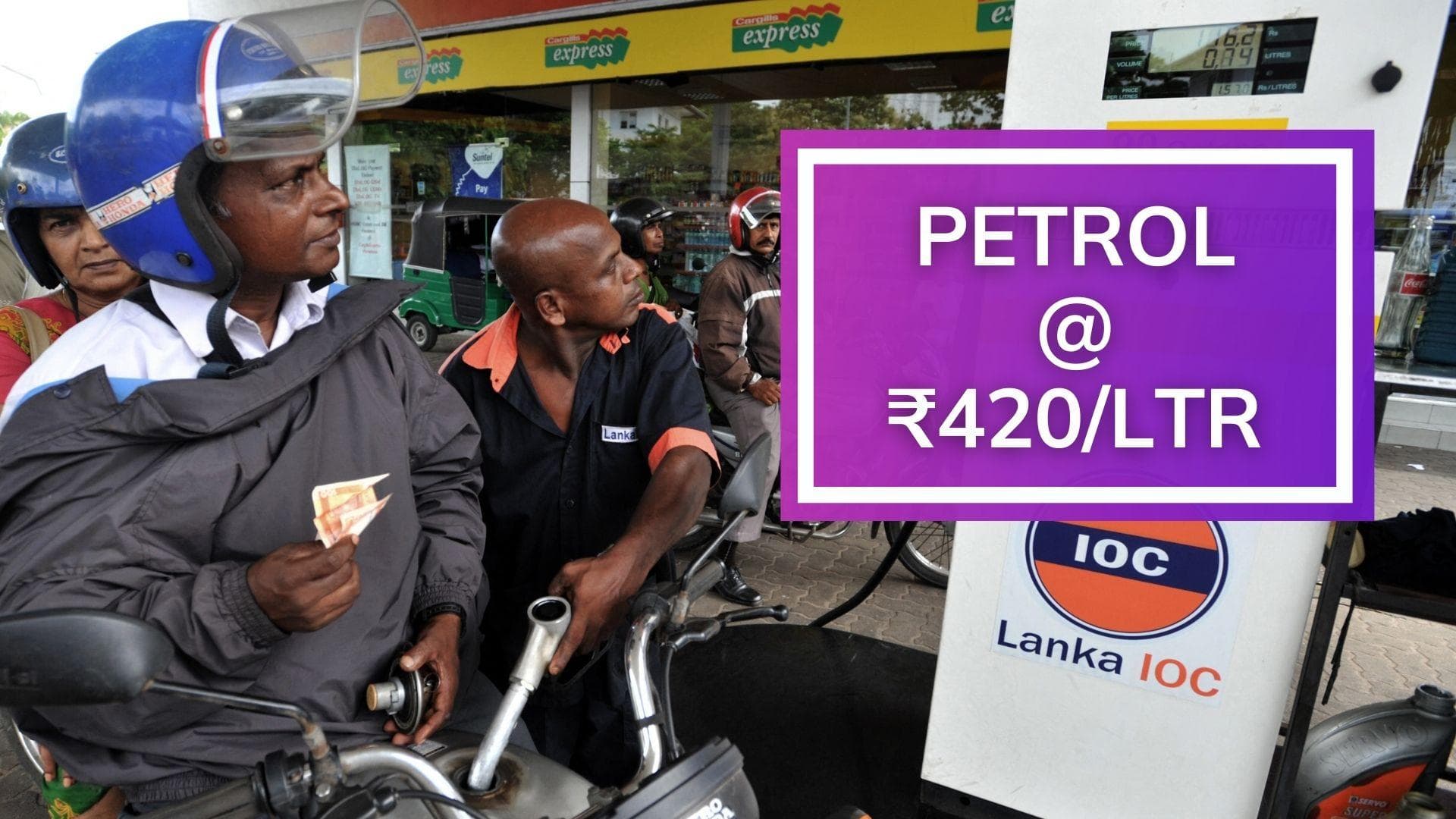 Sri Lanka crisis continues; petrol at all-time high of ₹420, diesel ₹400 per ltr