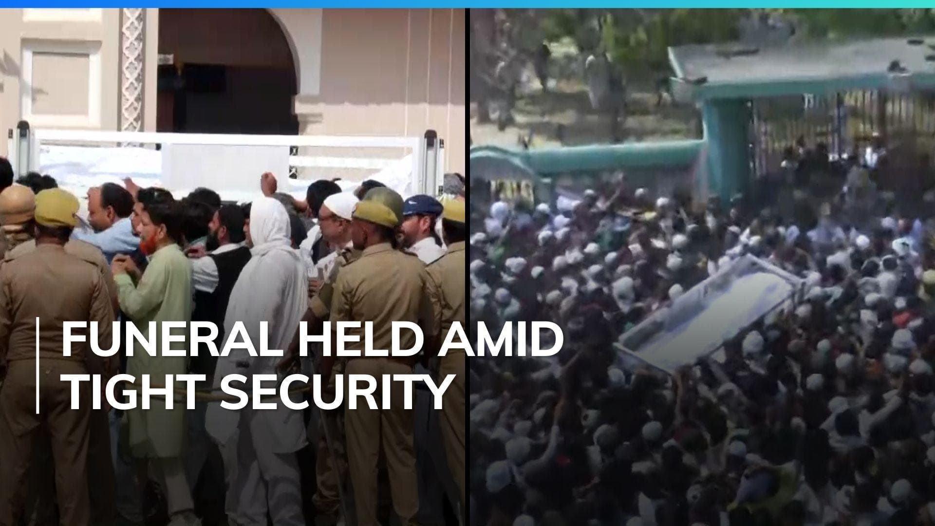 Mukhtar Ansari's funeral held in Ghazipur, massive crowd turns up