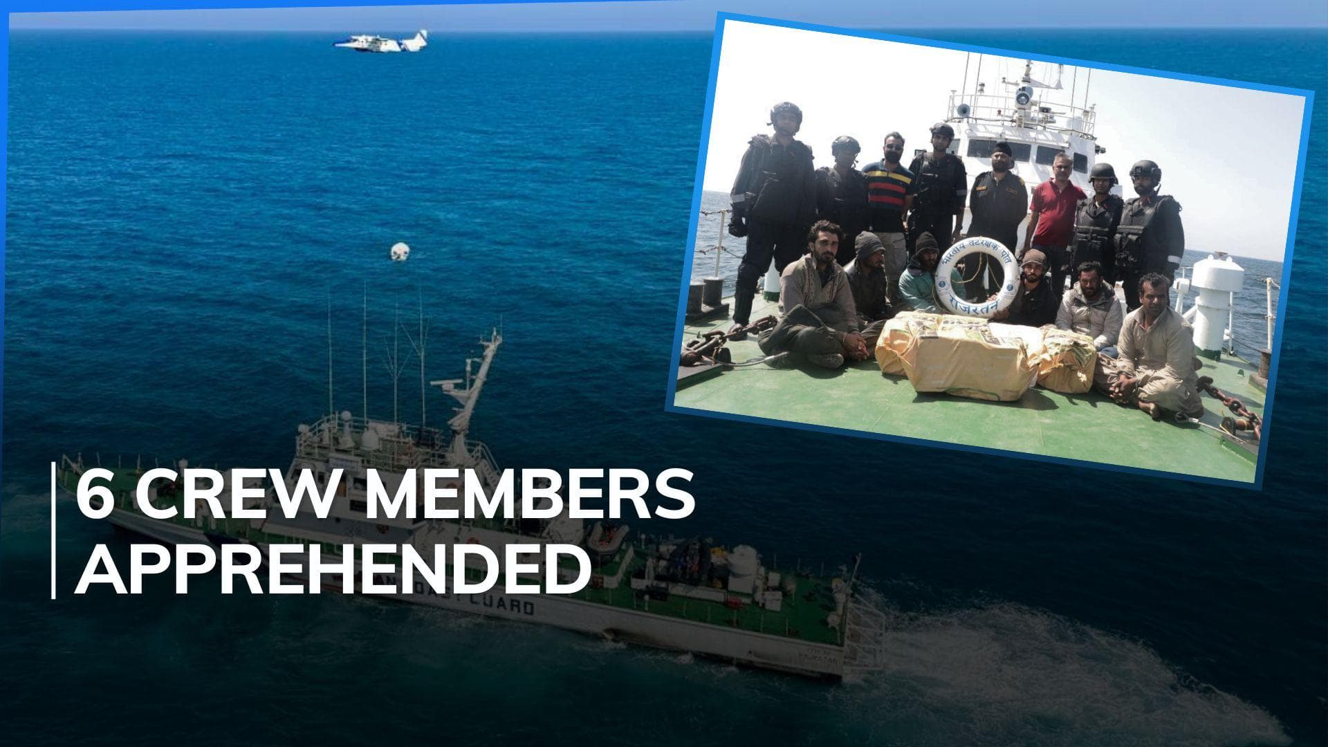 Pakistani boat with narcotics worth ₹480 cr seized off Gujarat coast