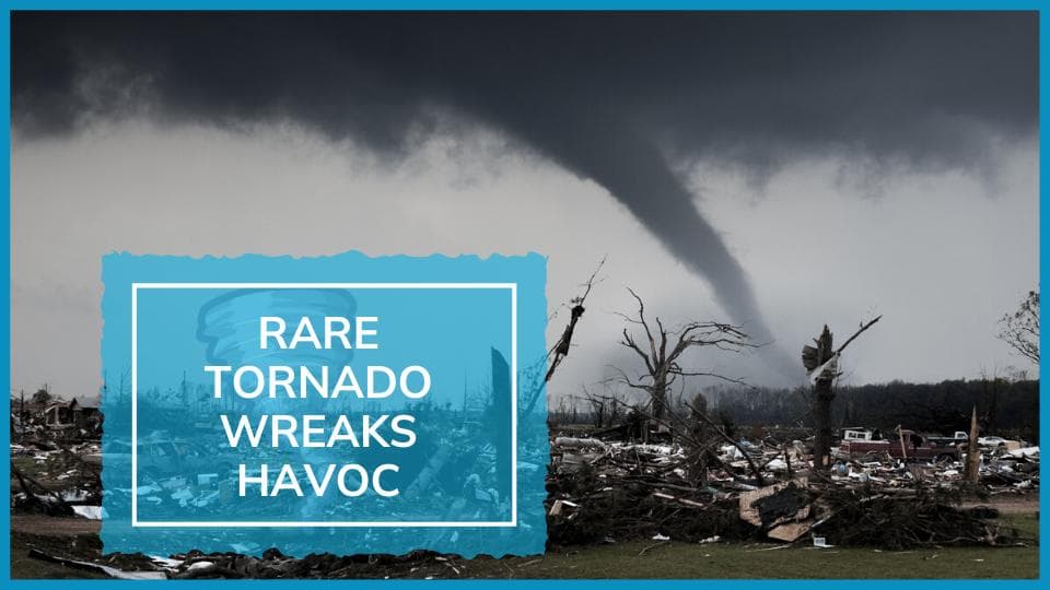 Watch: Rare tornado rips town in Michigan, man dead over 40 injured