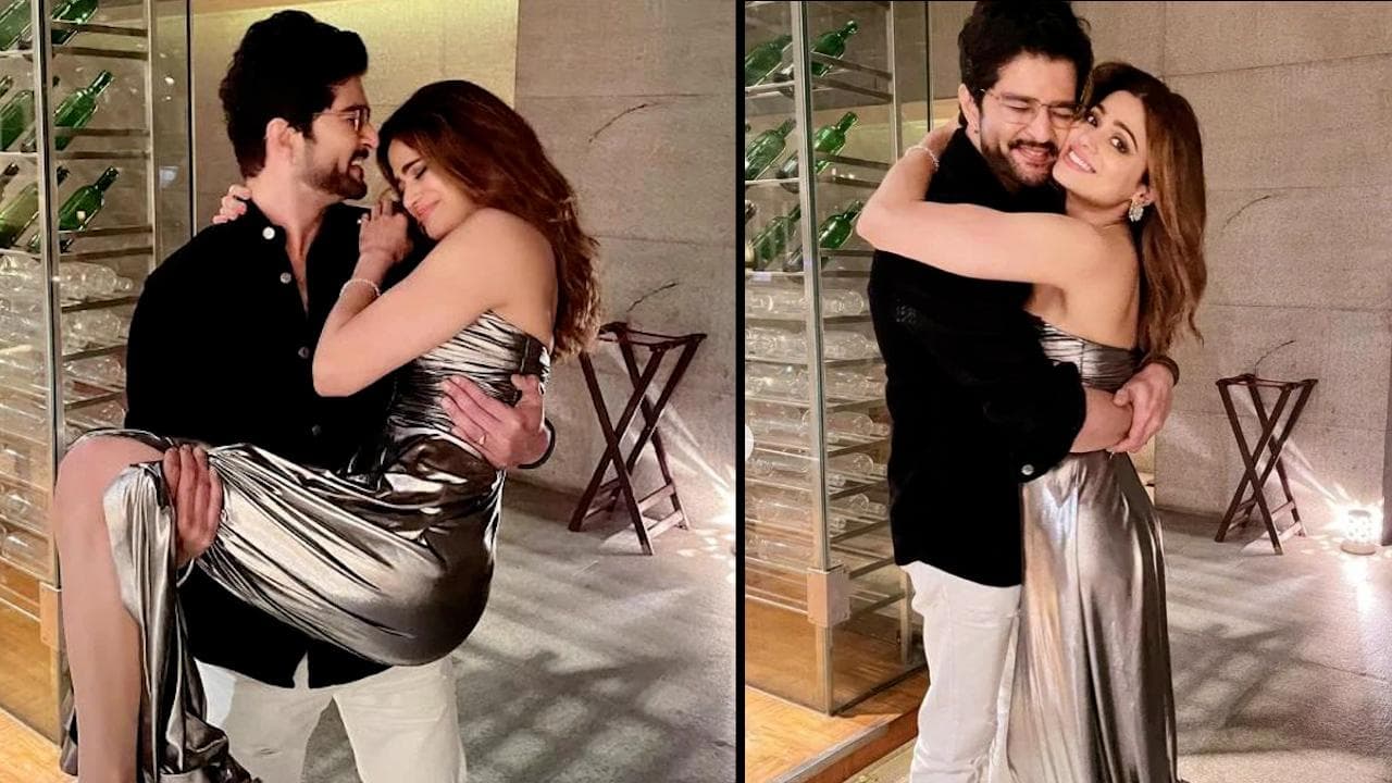 Shamita Shetty's birthday celebrations: Raqesh Bapat holds ladylove in his arms