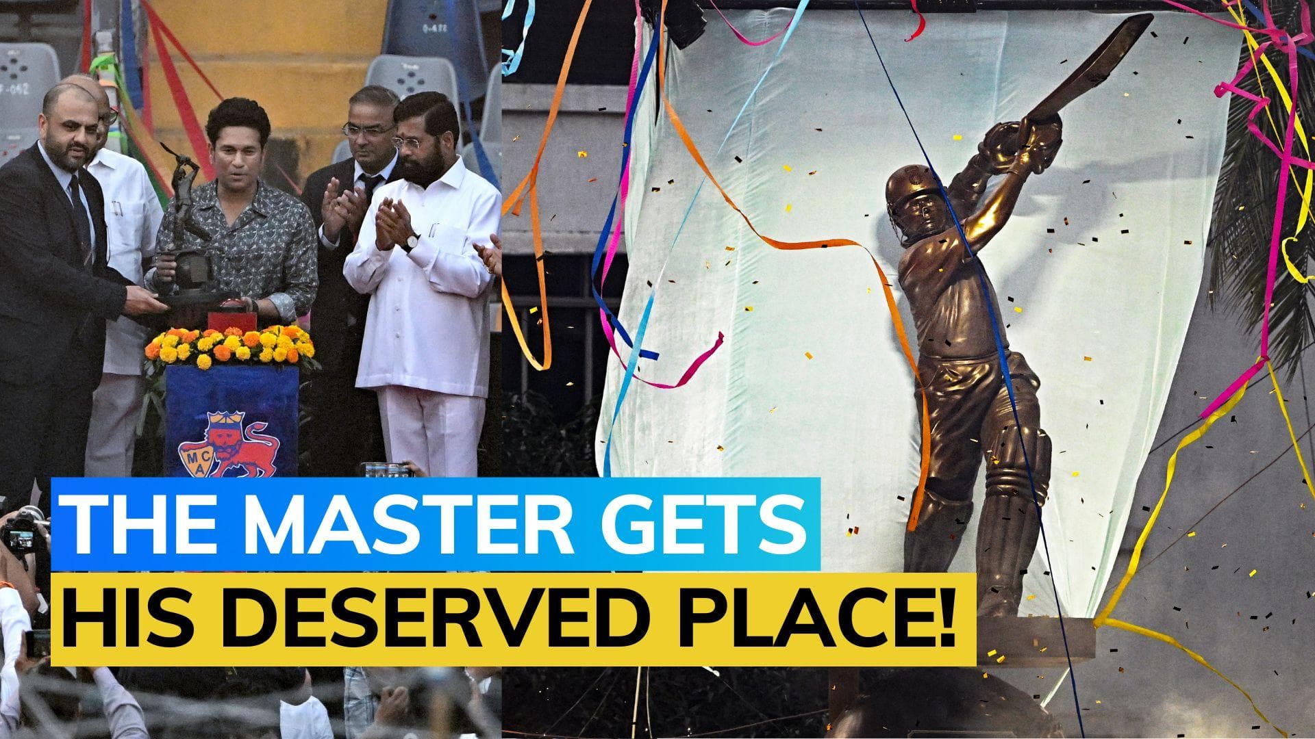 Watch! Life-size Sachin Tendulkar statue unveiled at Wankhede Stadium in Mumbai | IND vs SL