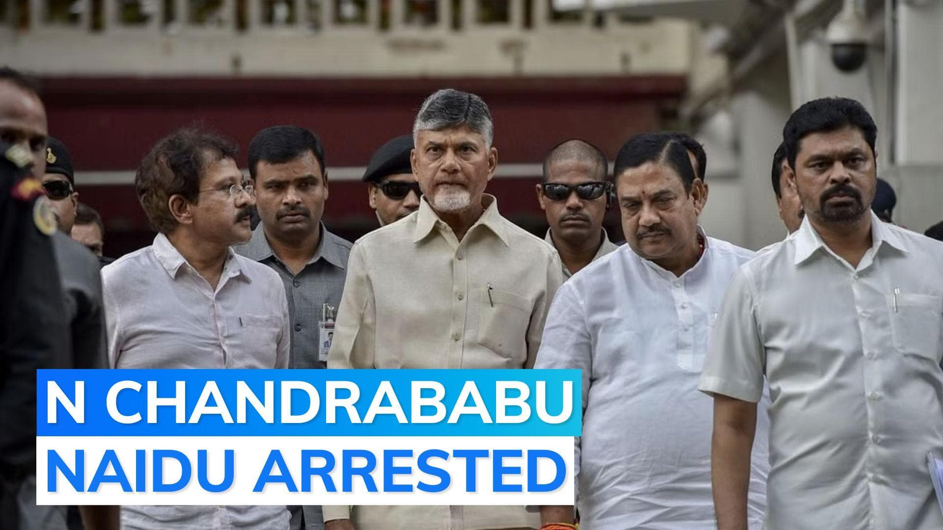 Former Andhra Pradesh CM N Chandrababu Naidu arrested  in corruption case
