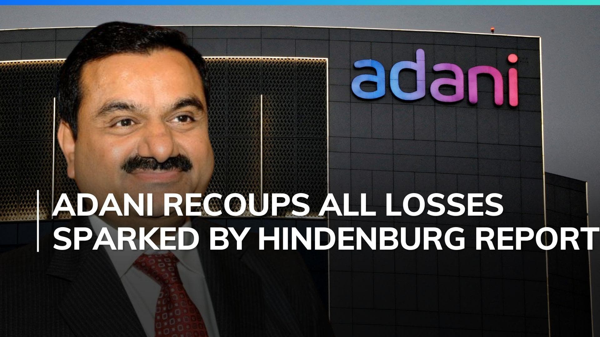 Adani Enterprises stock erases all the losses made after the Hindenburg report