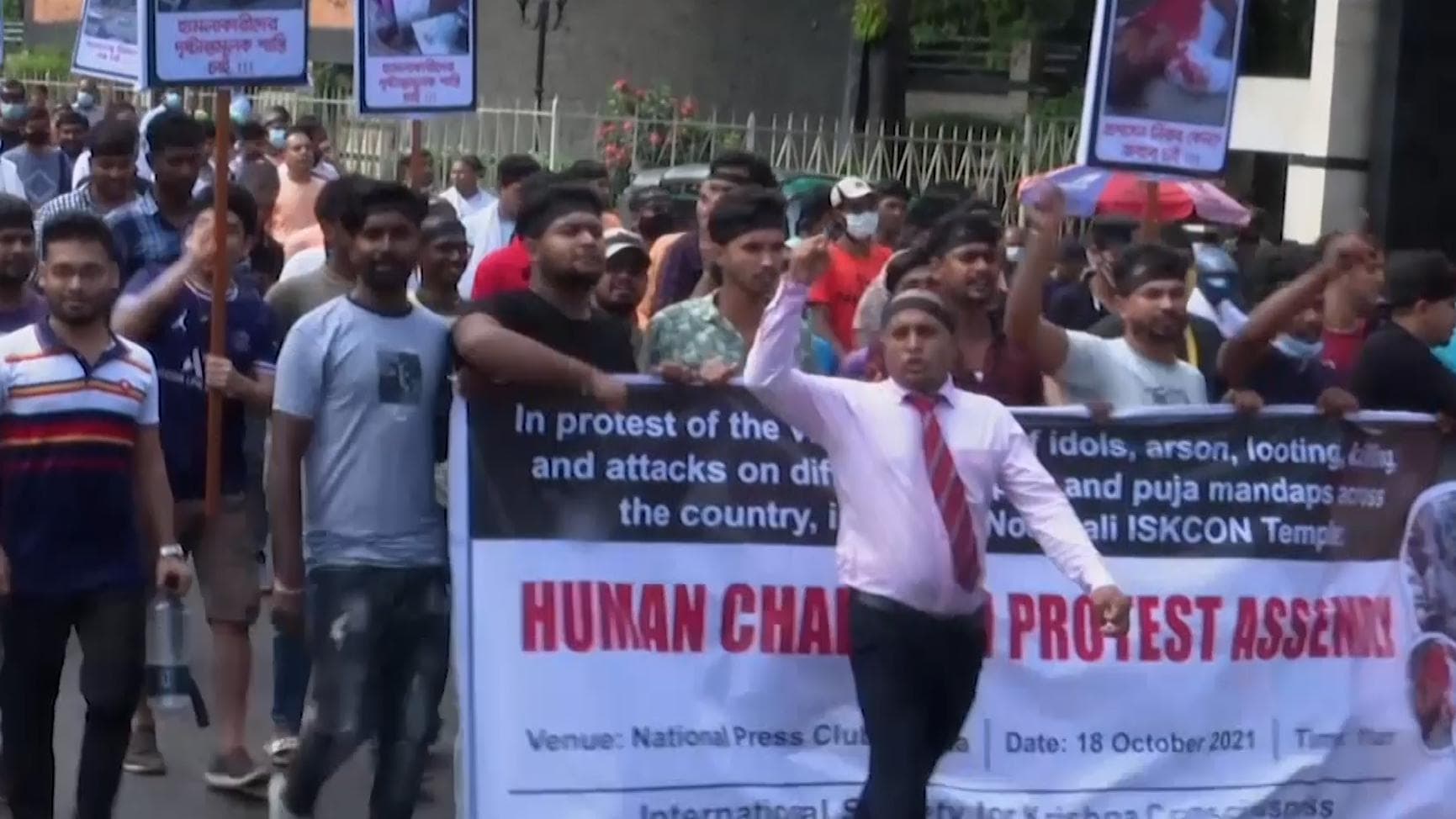 Hindus attacked in Bangladesh, protests held to denounce violence