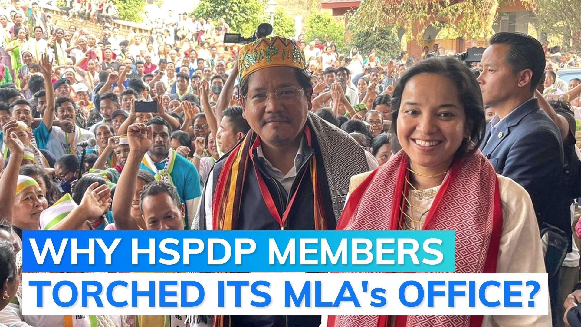 Meghalaya: HSPDP members set party MLA's office on fire for supporting NPP-BJP coalition 