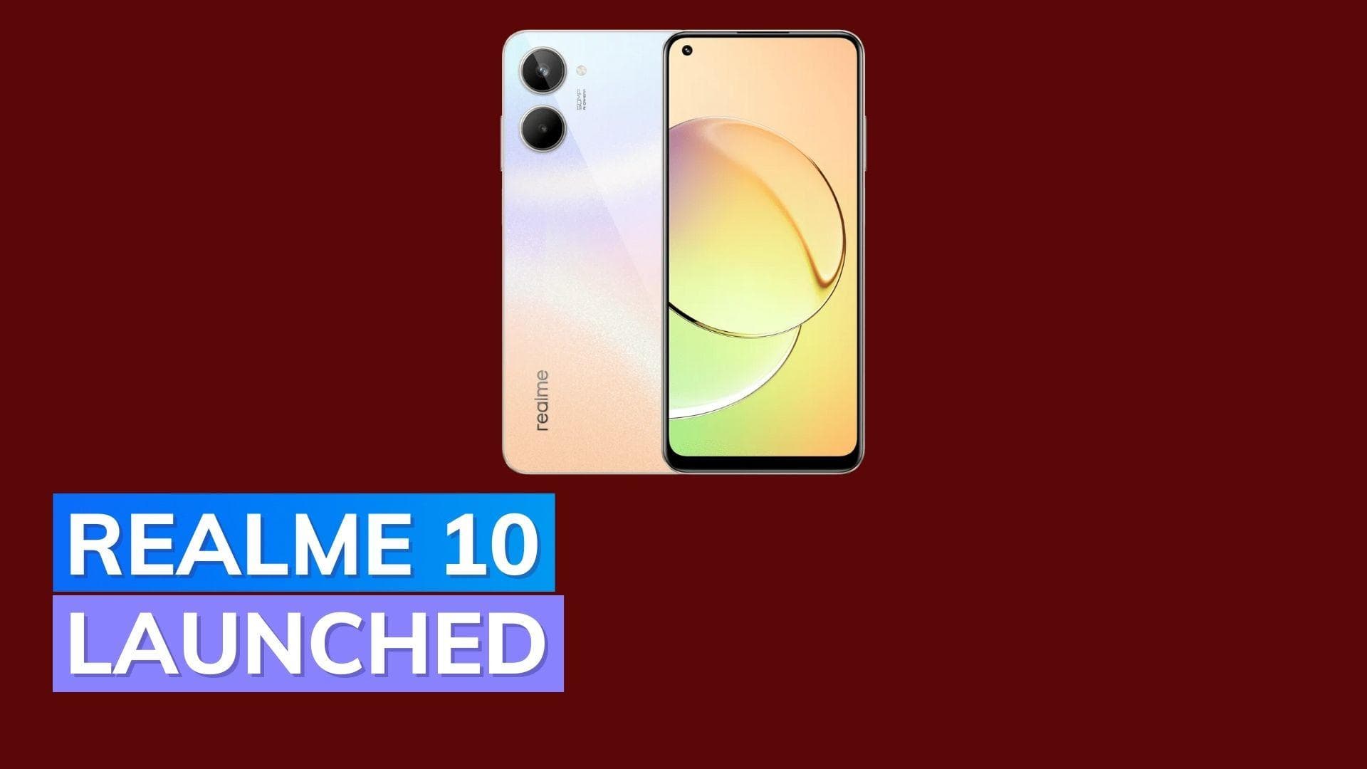 Realme 10 with Helio G99 SoC launched in India