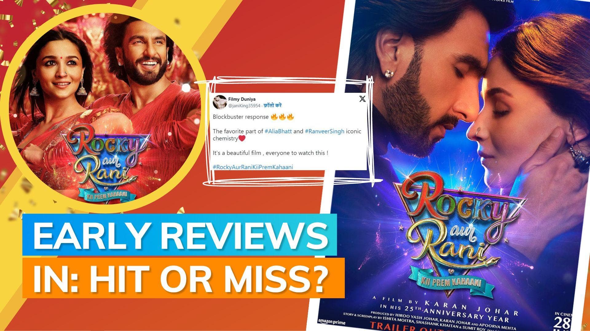 ‘Rocky Aur Rani Kii Prem Kahaani’ Twitter review: Alia Bhatt and Ranveer Singh create magic on screen