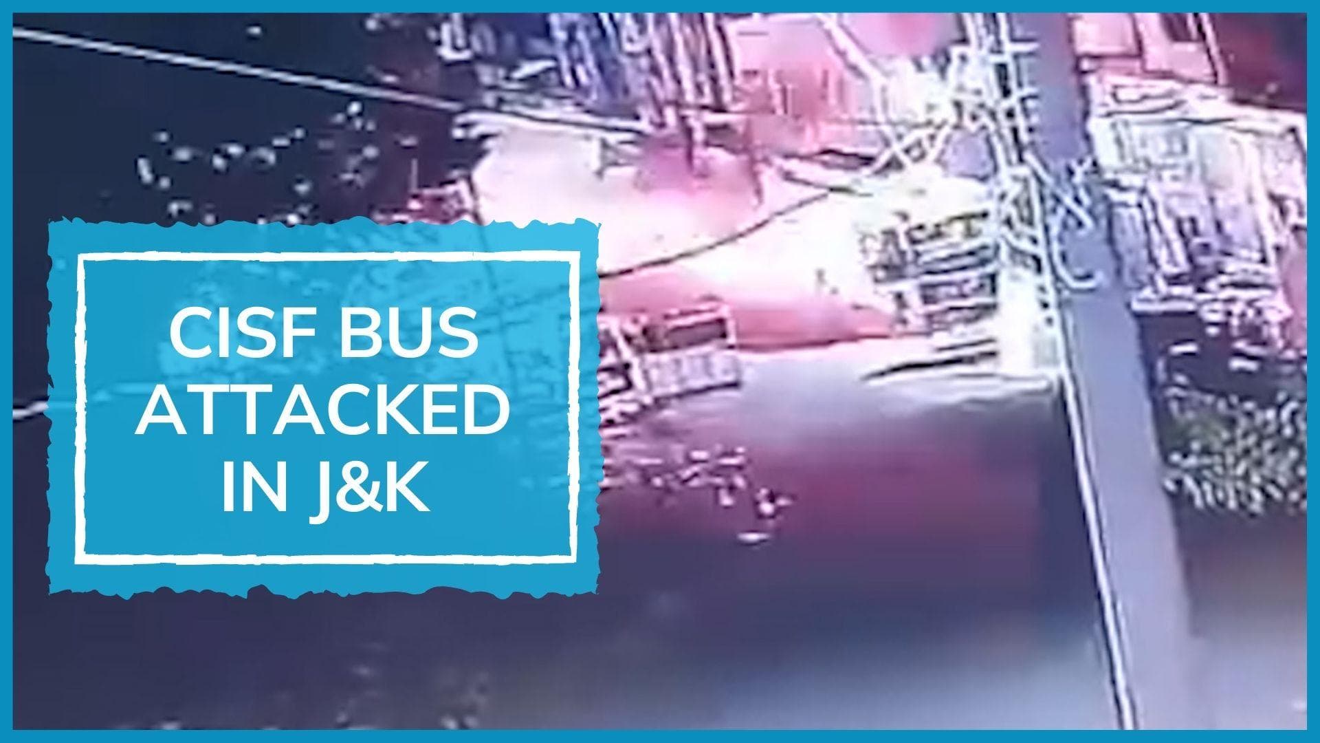Bus stops, hit by grenade, sparks, smoke: new CCTV of J&K terror attack ahead of PM Modi's trip