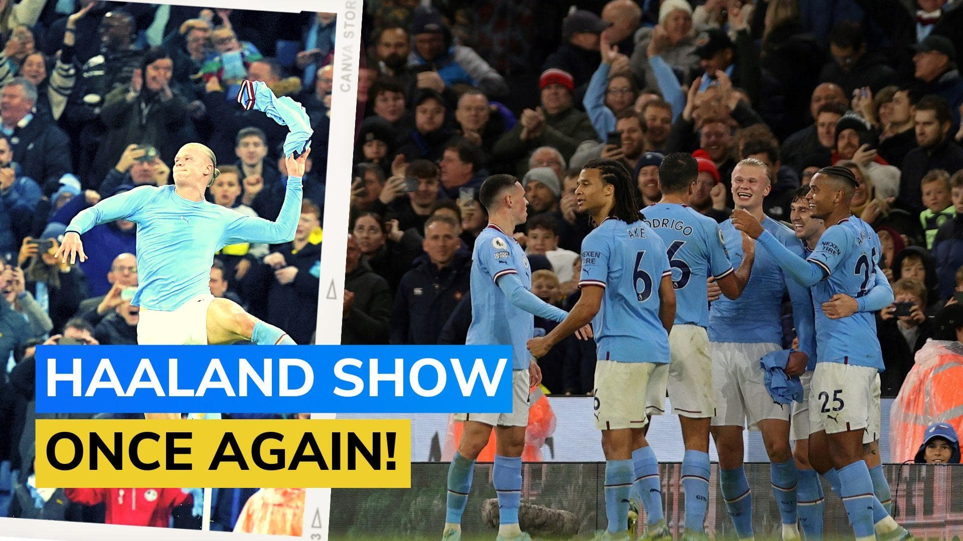 Erling Haaland's stoppage-time penalty powers 10-man Manchester City to a 2-1 win over Fulham