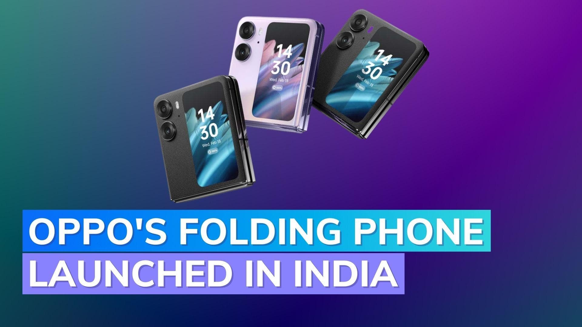 Oppo Find N2 Flip with foldable display, Dimensity 9000+ chipset launched in India