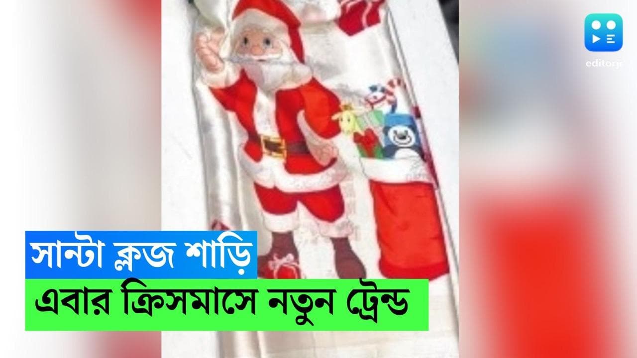 Santa Clause Saree : বড়দিনে এবার নতুন ফ্যাশন ট্রেন্ড 'সান্টা ক্লজ' শাড়ি, কোথায় পাবেন ? দেখে নিন 