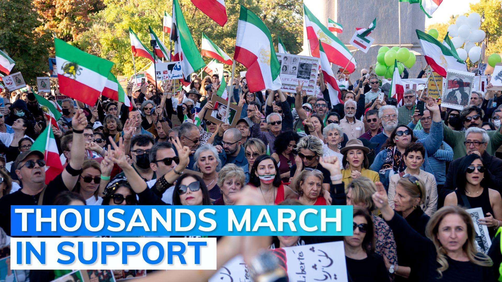 Watch: Iran protests trigger solidarity rallies in US, Europe