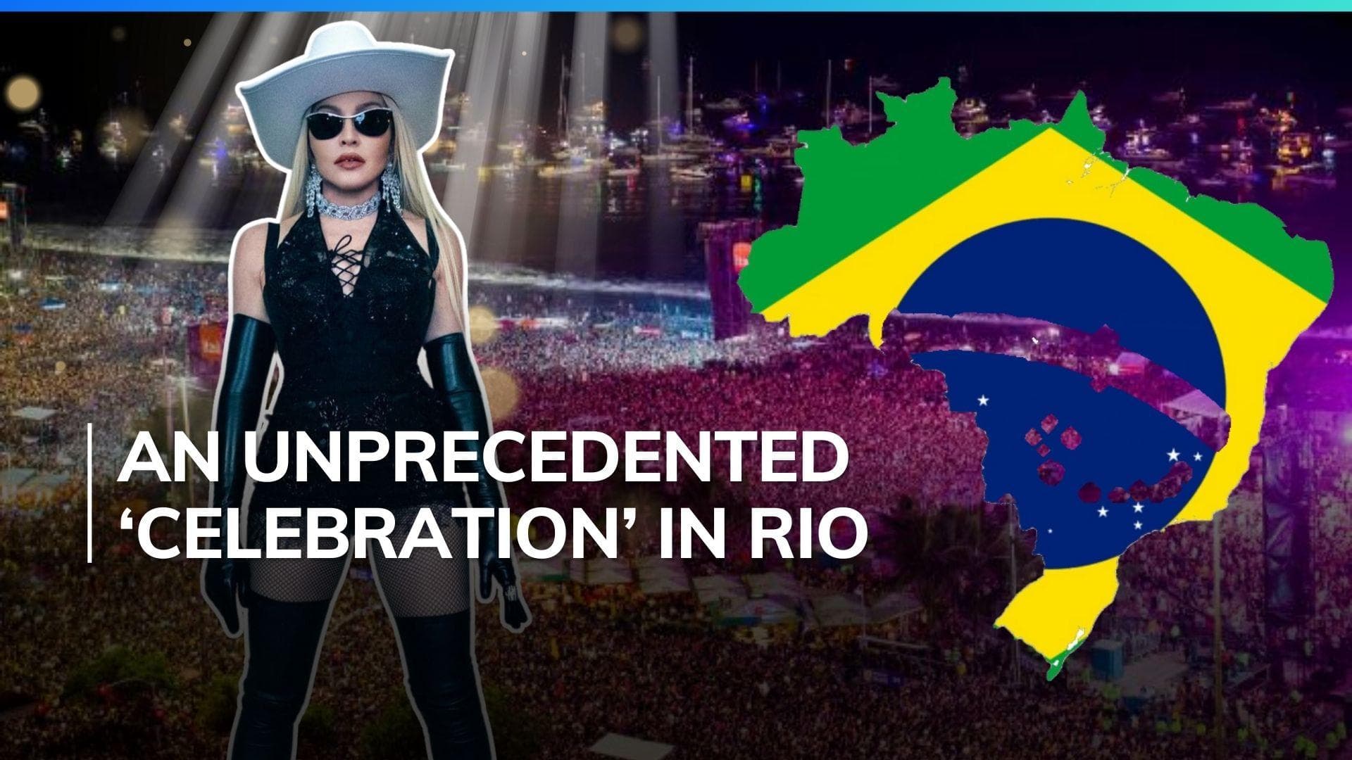Madonna’s biggest-ever free concert in Brazil brings over 1.6 million fans to Rio beach 